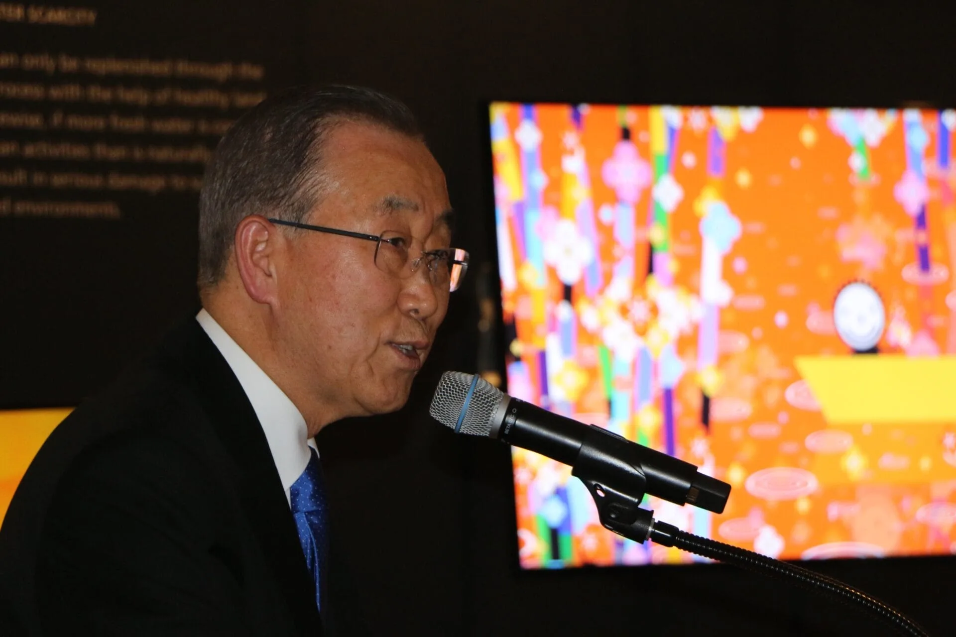 Bank Ki Moon Save the Earth Exhibit